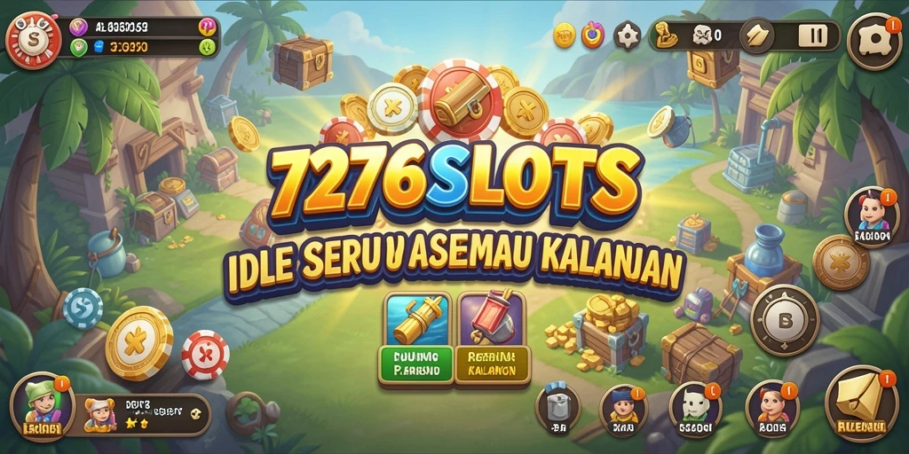 Tampilan gameplay 7276SLOTS yang seru dan mengasyikkan dengan mesin slot yang berputar.