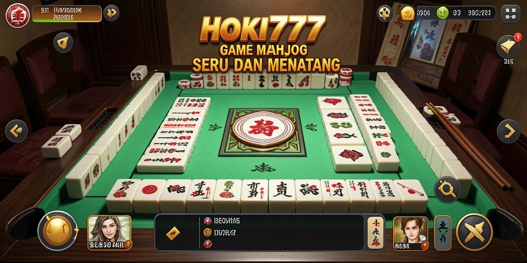 Screenshot utama HOKI777 menampilkan gameplay Mahjong yang menarik.
