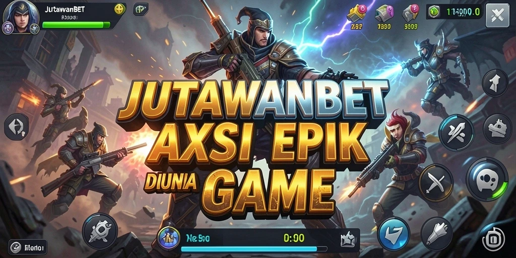 Tangkapan layar menampilkan aksi mendebarkan dalam JUTAWANBET.