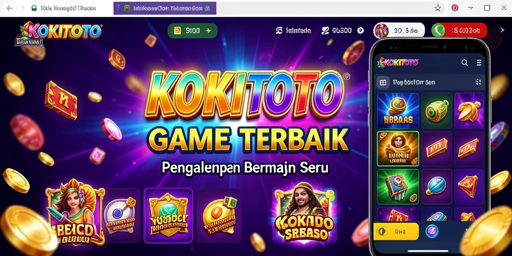 Screenshot KOKITOTO menampilkan gameplay Slot yang mendebarkan.