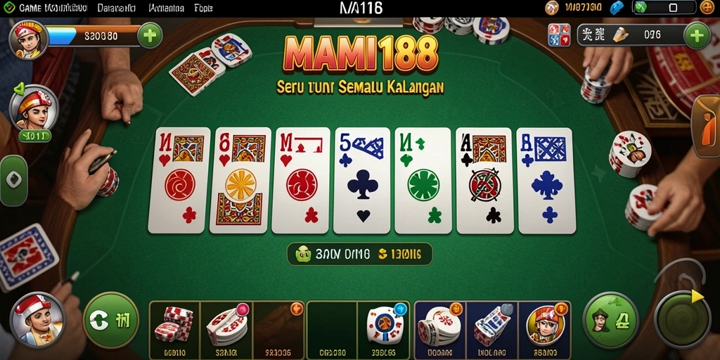 Gameplay seru dan menantang dalam aplikasi MAMI188.