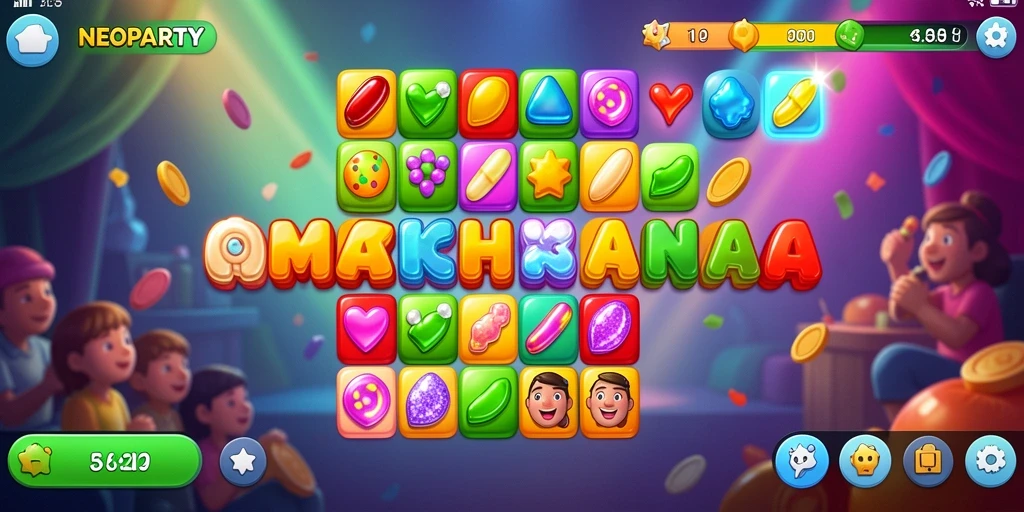 Tampilkan gameplay seru dan tantangan di NEOPARTY Match-3.