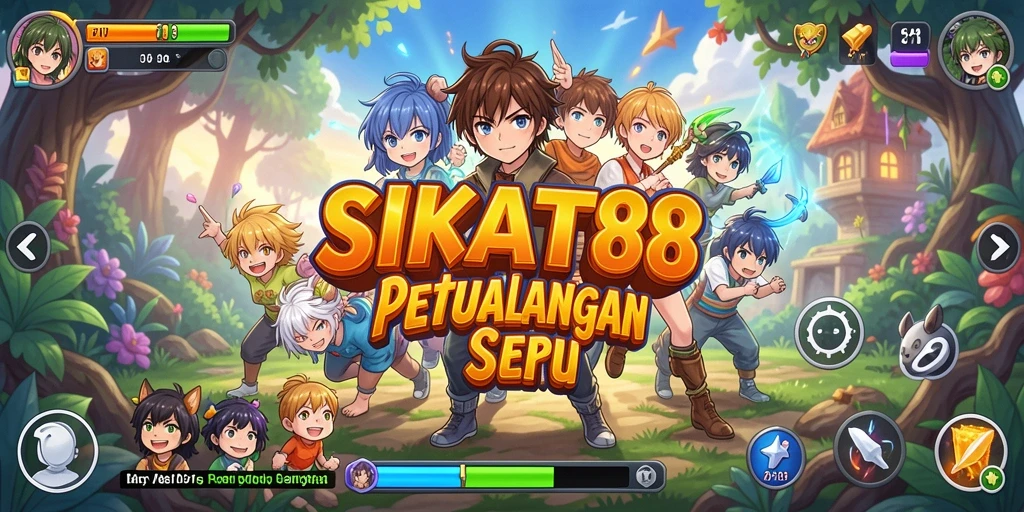 Tampilan gameplay seru dari SIKAT88 dengan karakter anime favorit.