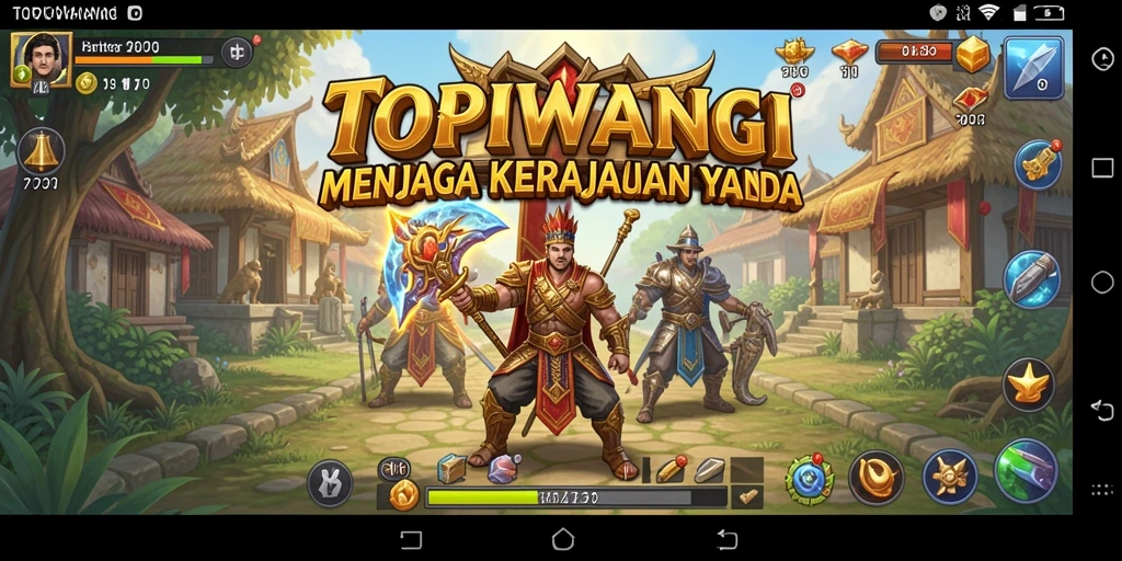Tampilan gameplay menarik dari game Tower Defense TOPIWANGI
