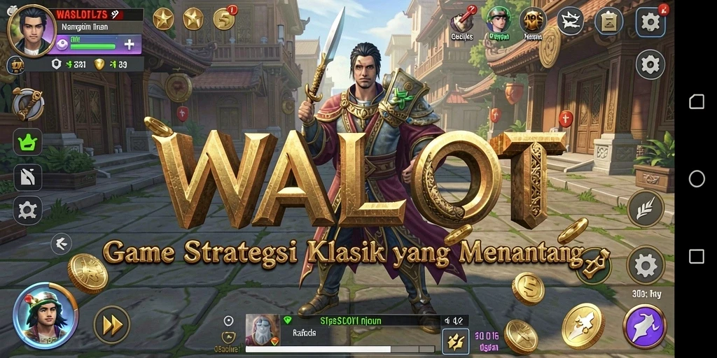 Tampilan gameplay epik dalam aksi pertempuran SLG.