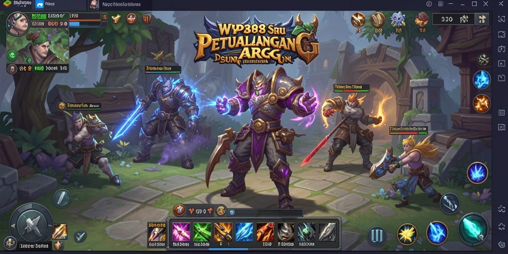 Tampilan dinamis dari gameplay seru di WP888 yang penuh aksi.