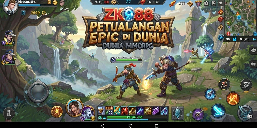 Tampilan seru gameplay ZK988 dalam petualangan MMORPG.